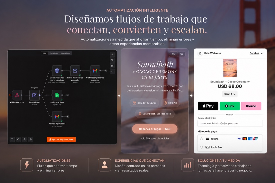Soundbath + Cacao Ceremony booking system — Kaia Wellness